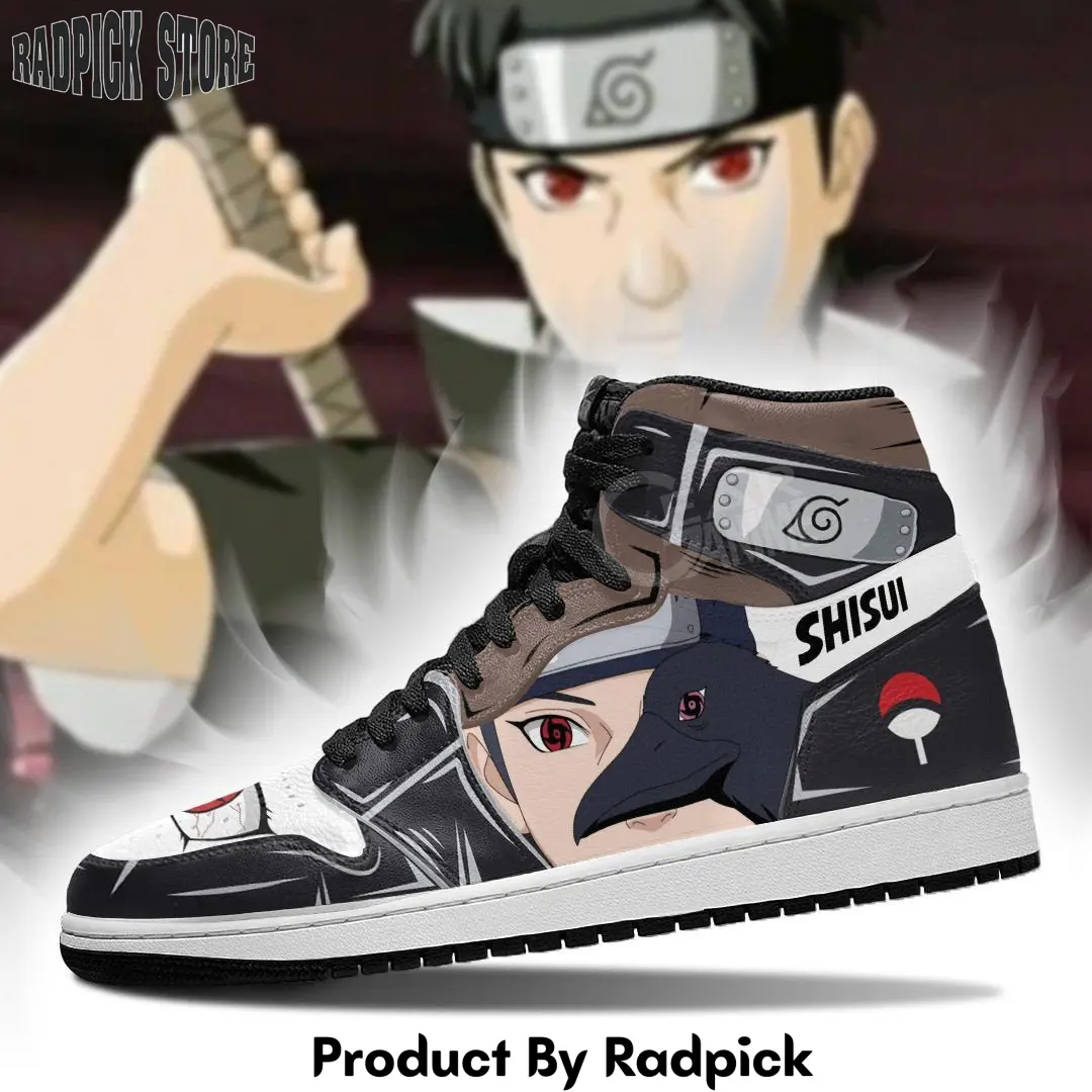 Uchiha shisui air jordan high top sneakers anime sharingan eyes mn08  rp0352823